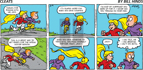 Cleats - Sunday March 9, 2008 Comic Strip