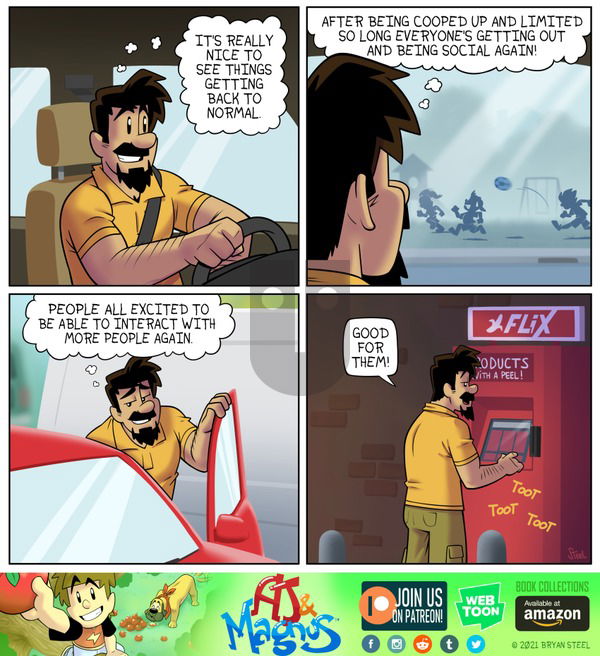 AJ and Magnus on Sunday November 7, 2021 Comic Strip