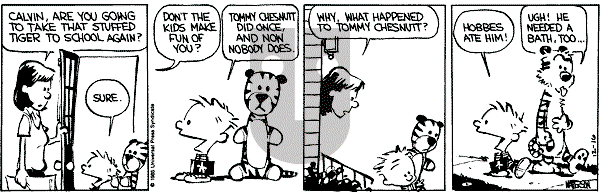 Calvin and Hobbes - Monday December 16, 1985 Comic Strip