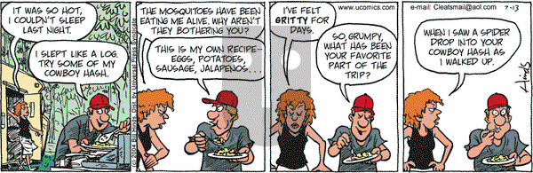 Cleats on Tuesday July 13, 2004 Comic Strip