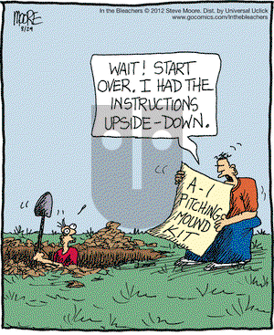 In the Bleachers on Wednesday August 29, 2012 Comic Strip