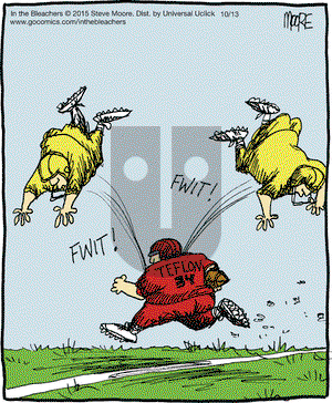 In the Bleachers on Tuesday October 13, 2015 Comic Strip