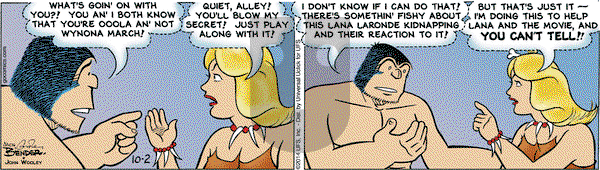 Alley Oop on Thursday October 2, 2014 Comic Strip