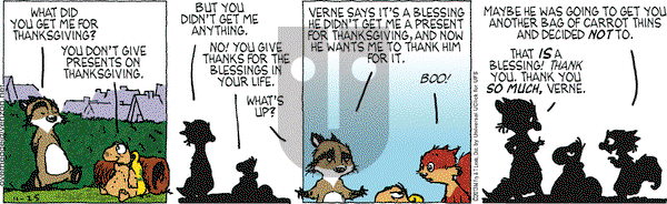 Over the Hedge on Monday November 25, 2013 Comic Strip