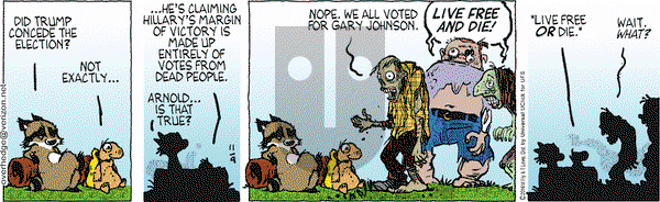 Over the Hedge on Wednesday November 9, 2016 Comic Strip
