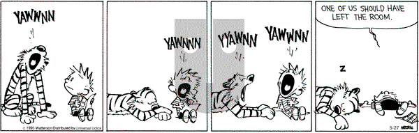 Calvin and Hobbes on Wednesday May 27, 2015 Comic Strip
