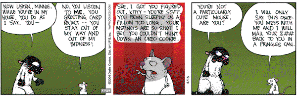 Get Fuzzy on Friday April 16, 2004 Comic Strip