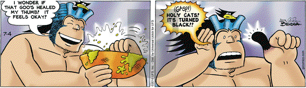 Alley Oop on Monday July 4, 2016 Comic Strip