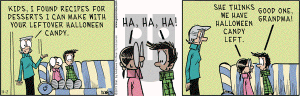 Grand Avenue on Saturday November 2, 2019 Comic Strip