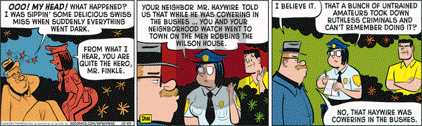 Rip Haywire - Thursday October 23, 2014 Comic Strip
