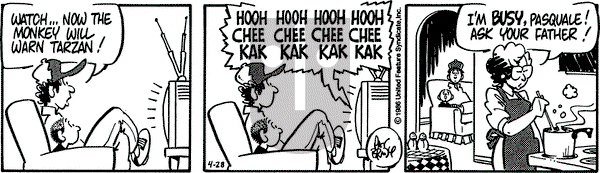 Rose is Rose on Monday April 28, 1986 Comic Strip