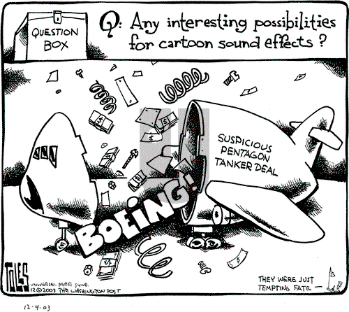 Tom Toles on Thursday December 4, 2003 Comic Strip