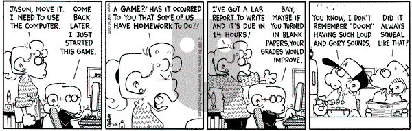 FoxTrot on Thursday May 8, 1997 Comic Strip