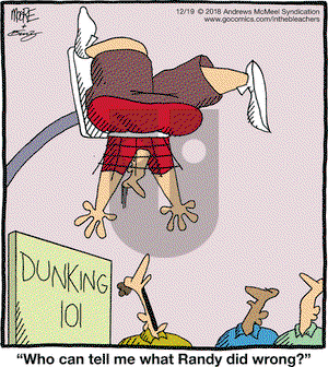 In the Bleachers on Wednesday December 19, 2018 Comic Strip