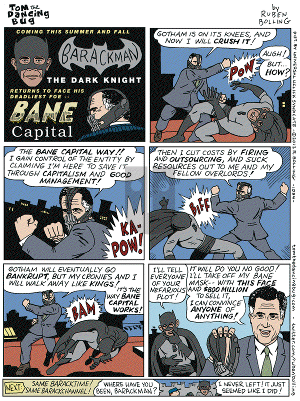 Tom the Dancing Bug on Friday June 29, 2012 Comic Strip