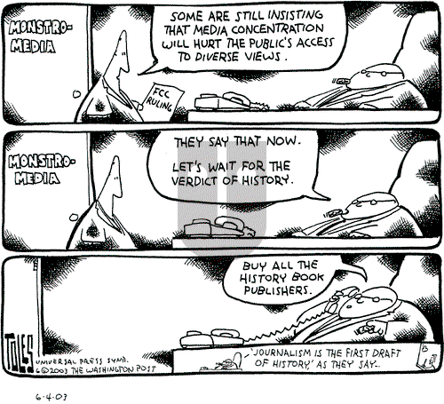 Tom Toles on Wednesday June 4, 2003 Comic Strip