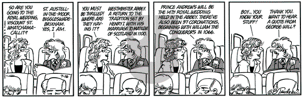 Doonesbury on Wednesday July 16, 1986 Comic Strip