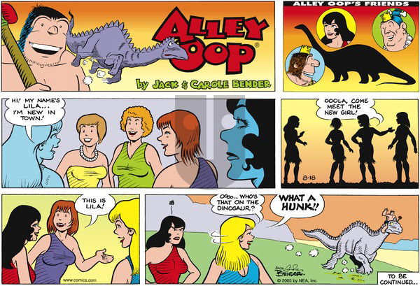 Alley Oop on Sunday August 18, 2002 Comic Strip