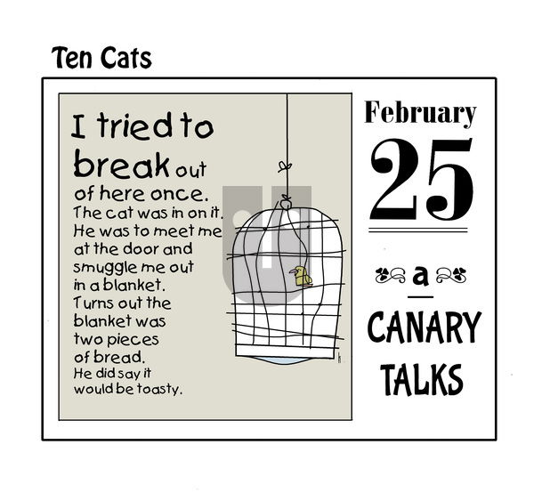 Ten Cats on Tuesday February 25, 2025 Comic Strip