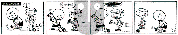 Peanuts on Thursday November 22, 1951 Comic Strip