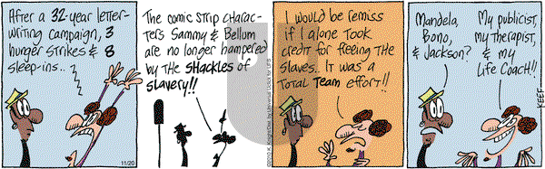The Knight Life on Thursday November 20, 2014 Comic Strip