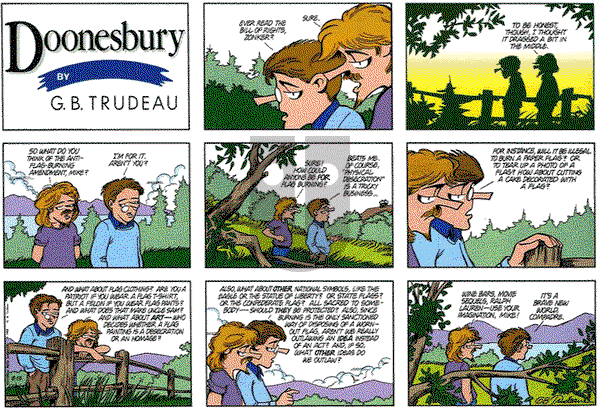 Doonesbury on Sunday August 13, 1989 Comic Strip