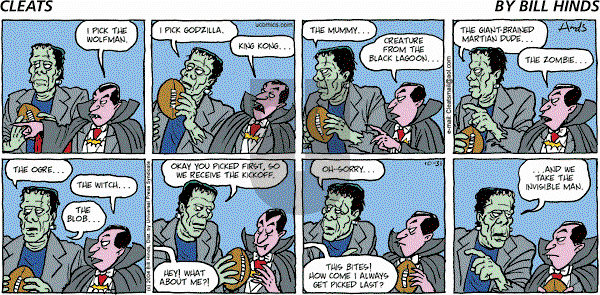 Cleats - Sunday October 31, 2004 Comic Strip
