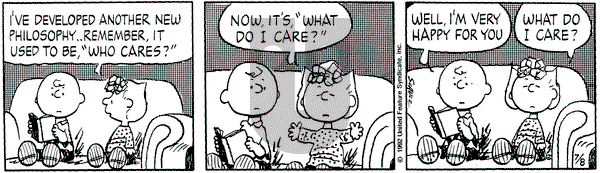 Peanuts on Wednesday July 8, 1992 Comic Strip