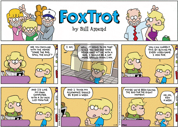 FoxTrot on Saturday December 18, 2004 Comic Strip