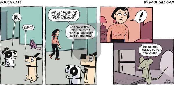 Pooch Cafe on Sunday June 14, 2015 Comic Strip