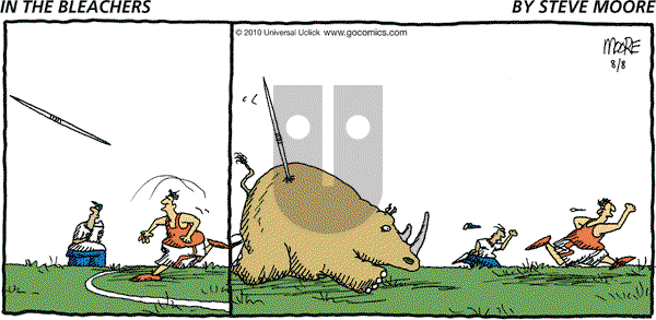 In the Bleachers on Sunday August 8, 2010 Comic Strip
