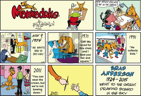 Marmaduke on Sunday October 25, 2015 Comic Strip