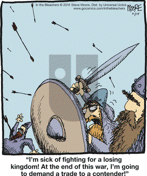 In the Bleachers on Saturday November 15, 2014 Comic Strip