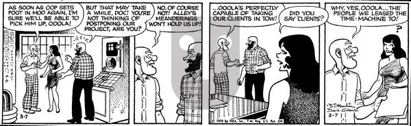 Alley Oop on Saturday March 7, 1970 Comic Strip