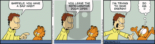 Garfield on Tuesday November 11, 2014 Comic Strip