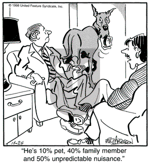 Marmaduke on Tuesday November 24, 1998 Comic Strip