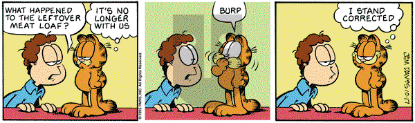 Garfield on Tuesday October 17, 1995 Comic Strip