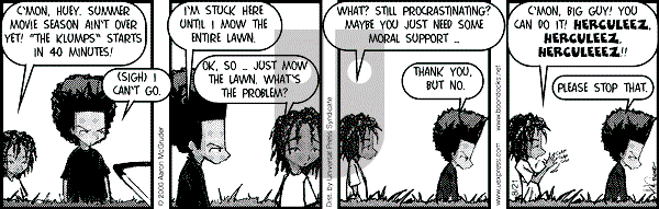 The Boondocks on Monday March 24, 2008 Comic Strip