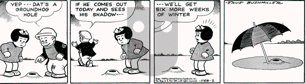 Nancy on Wednesday February 2, 1949 Comic Strip