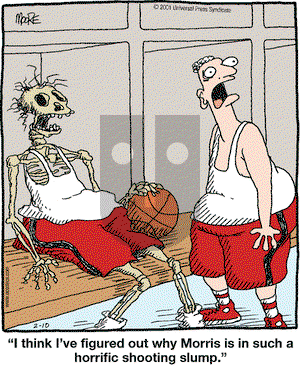 In the Bleachers on Saturday February 10, 2001 Comic Strip