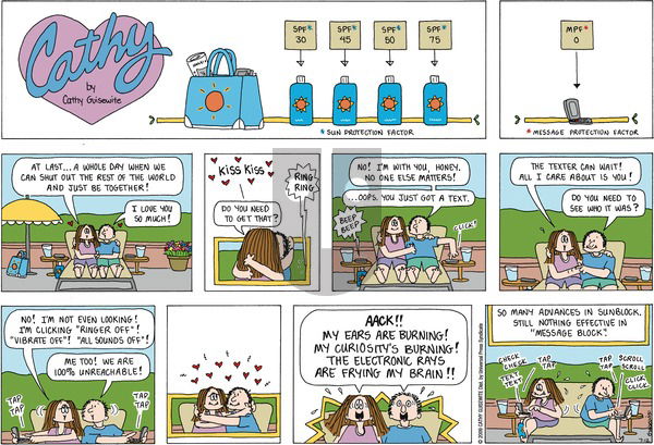 Cathy Classics on Sunday July 12, 2009 Comic Strip