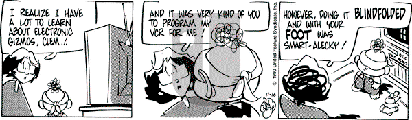 Rose is Rose on Friday November 16, 1990 Comic Strip