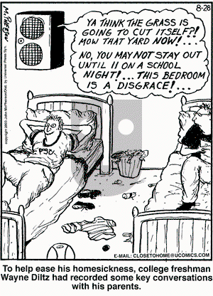 Close to Home on Sunday September 28, 2003 Comic Strip