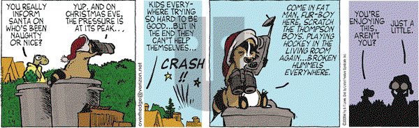 Over the Hedge on Wednesday December 24, 2008 Comic Strip