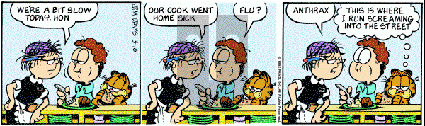 Garfield on Monday March 16, 1992 Comic Strip