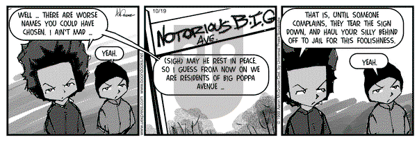 The Boondocks on Tuesday October 19, 1999 Comic Strip