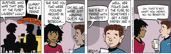 Luann on Tuesday April 9, 2019 Comic Strip