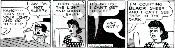 Nancy on Wednesday September 17, 1969 Comic Strip