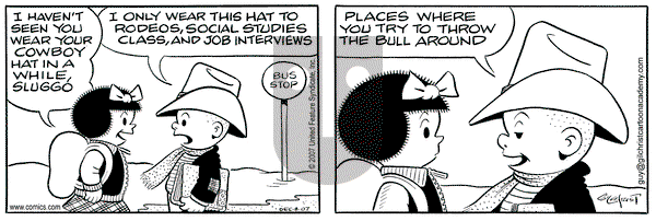 Nancy on Saturday December 8, 2007 Comic Strip