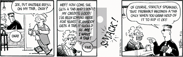 Betty on Thursday August 22, 1996 Comic Strip